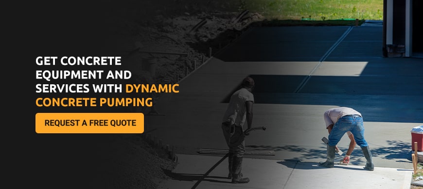 get concrete equipment and services with Dynamic Concrete Pumping